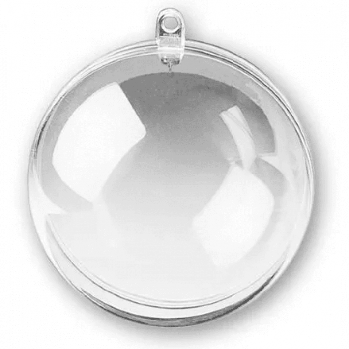 Bolinha bola Acrílico p/ Sublimação ou foto 6,5cm natal lembrancinha