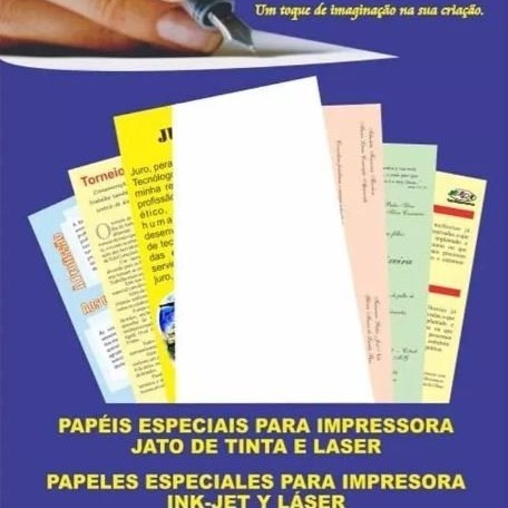 Papel Bolinha Metalizada A4 120g c/ 10 folhas Off Paper
