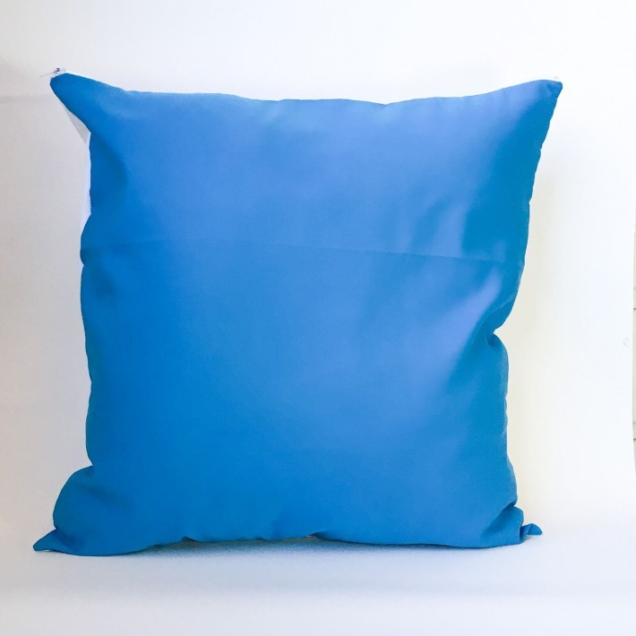 Almofada Azul Turquesa - 40x40 cm (capa + enchimento)