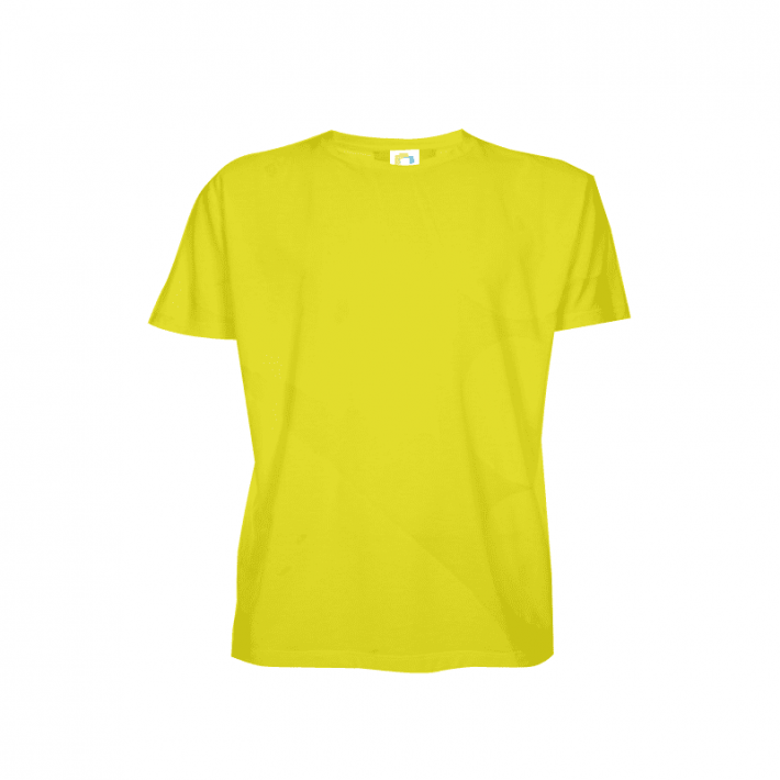 Baby look Poliéster Amarela - Adulto - Manga curta