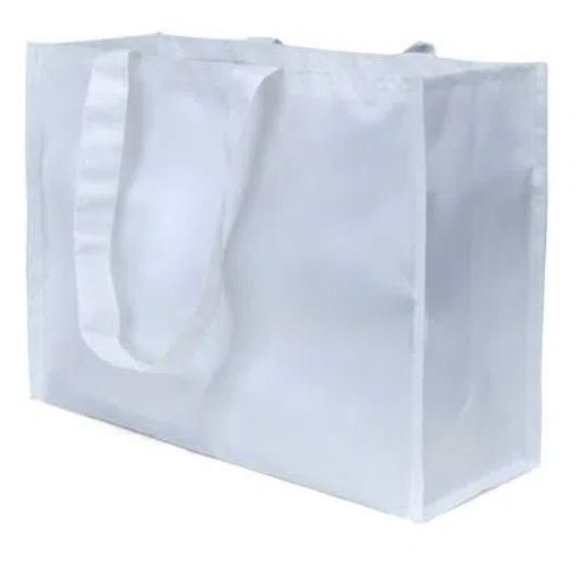 Sacola para Sublimação Poliéster Rígido Fosco Horizontal 29x40cm